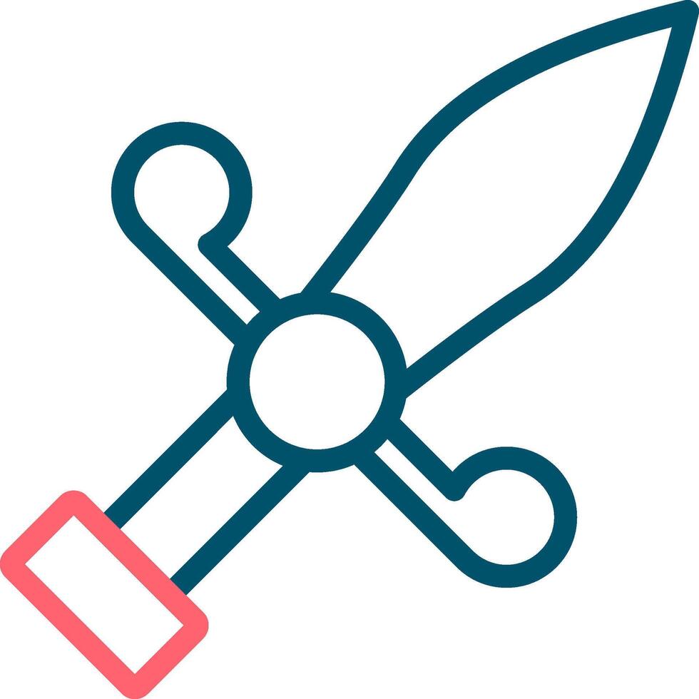 Dagger Creative Icon Design vector