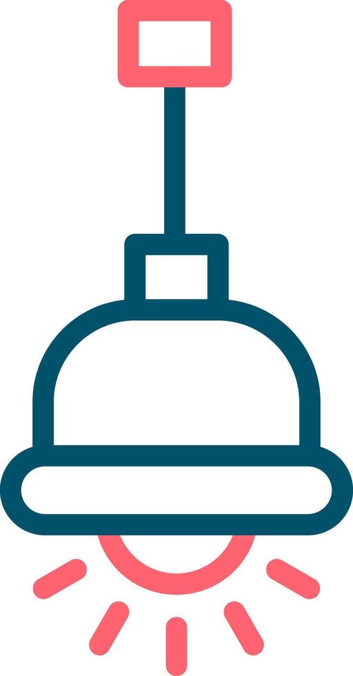 Hanging Lamp Creative Icon Design vector