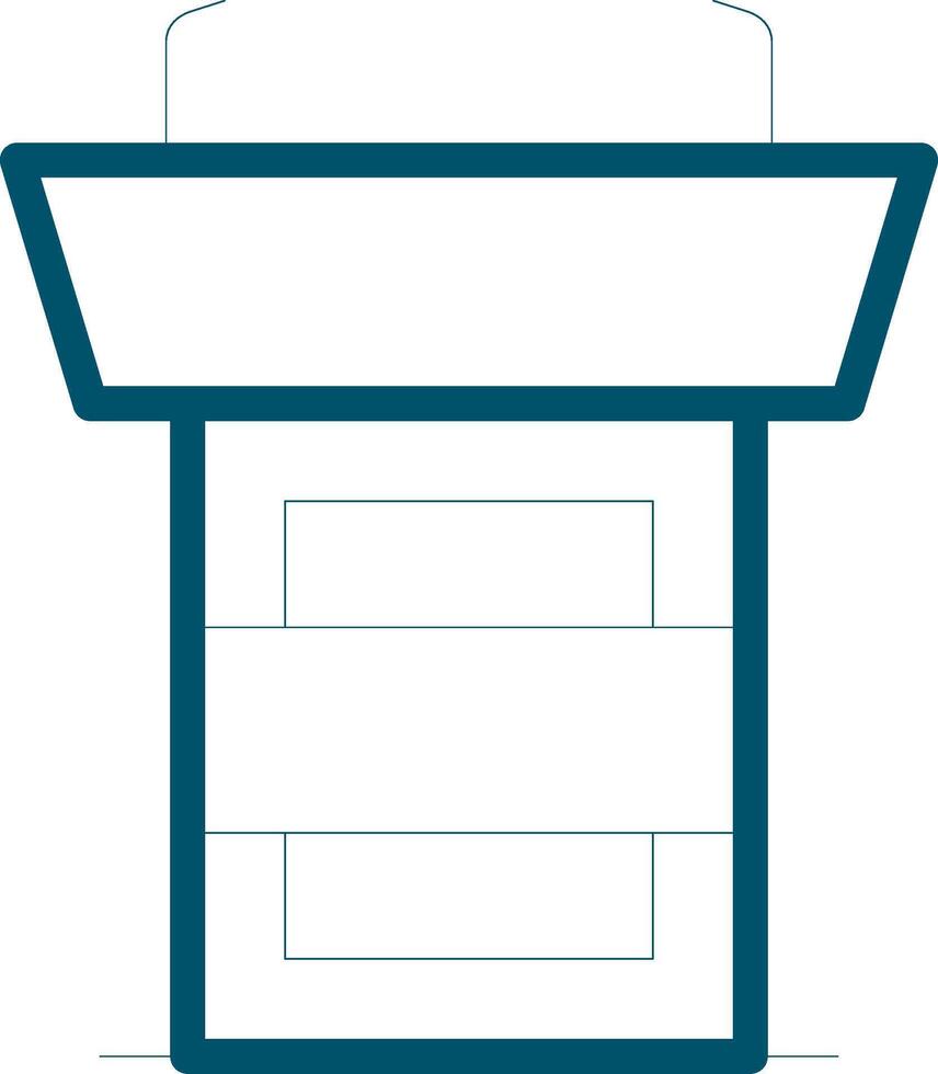 Tribune Creative Icon Design vector