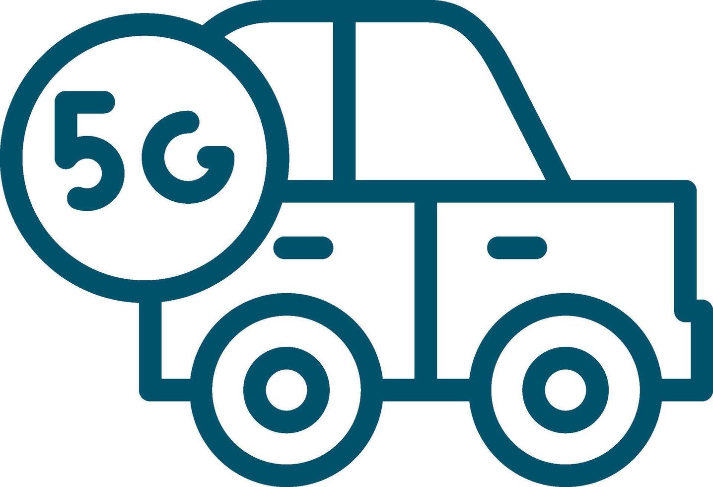 Smart Car Creative Icon Design vector