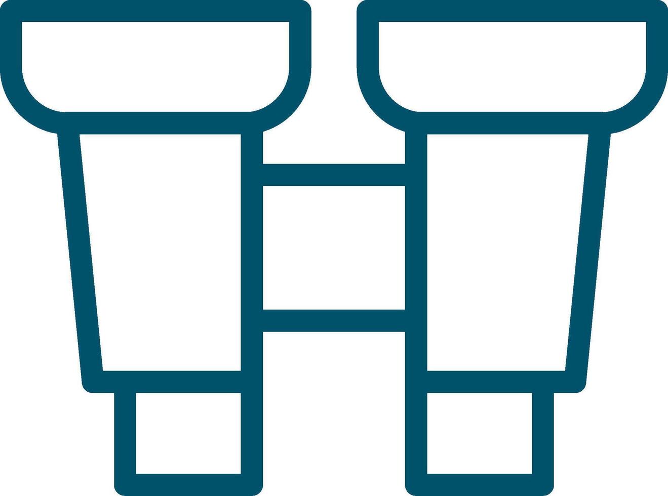 Binocular Creative Icon Design vector