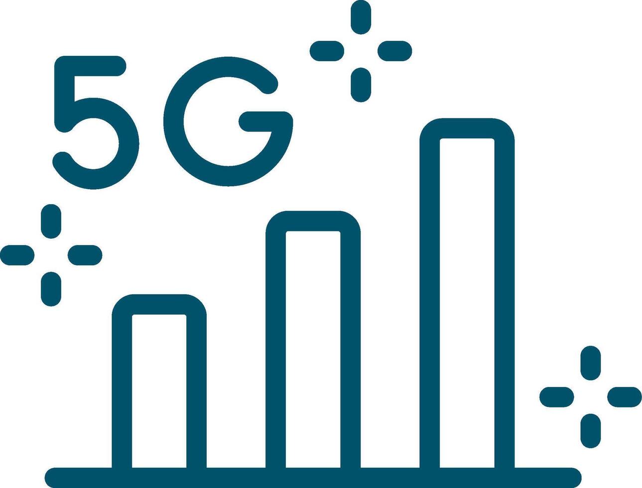 5G Creative Icon Design vector