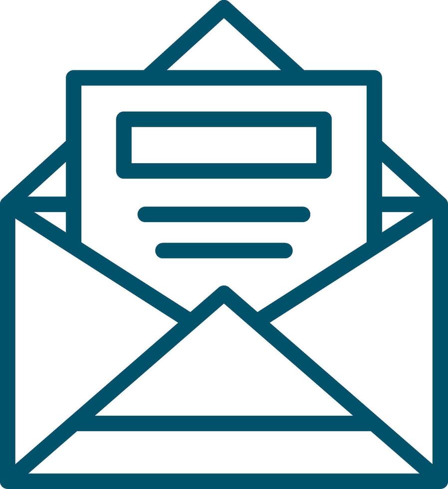 Open Email Creative Icon Design vector