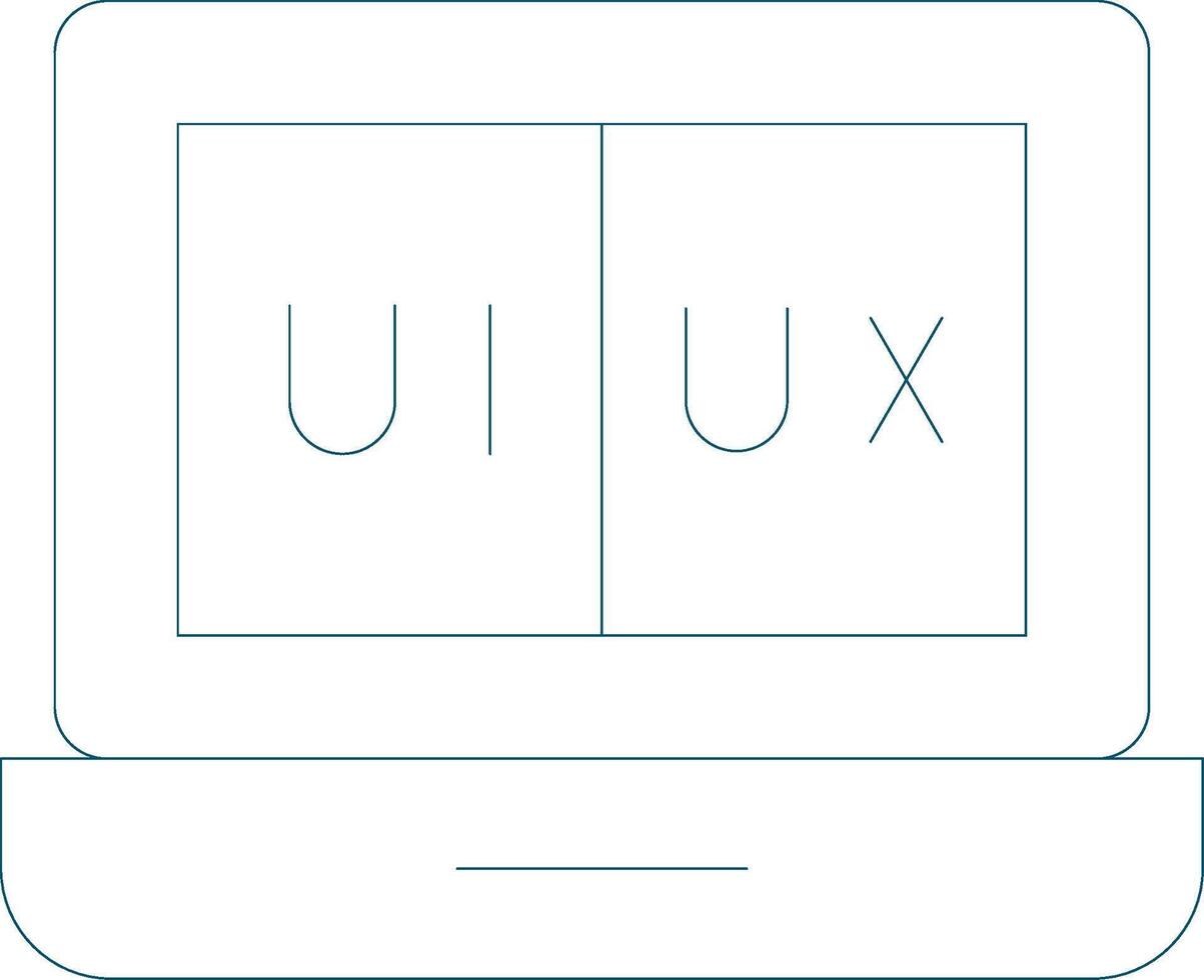 ui ux creativo icono diseño vector