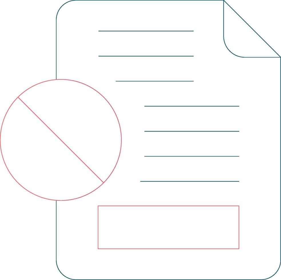 Cancelled Creative Icon Design vector