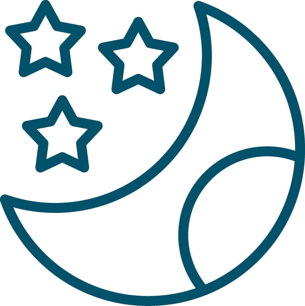Moon Creative Icon Design vector