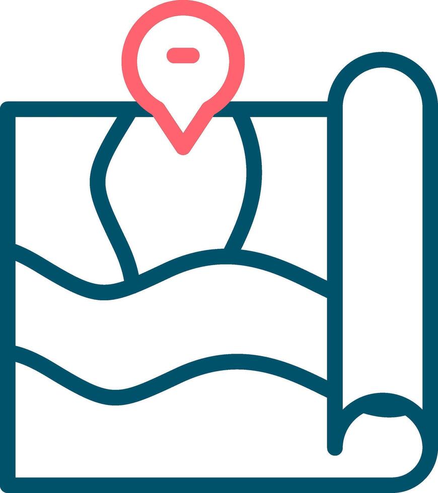 Map Creative Icon Design vector