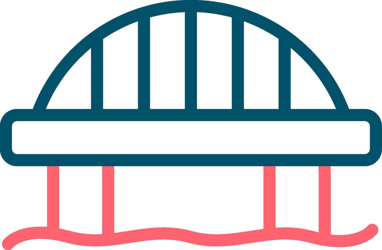 Bridge Creative Icon Design vector
