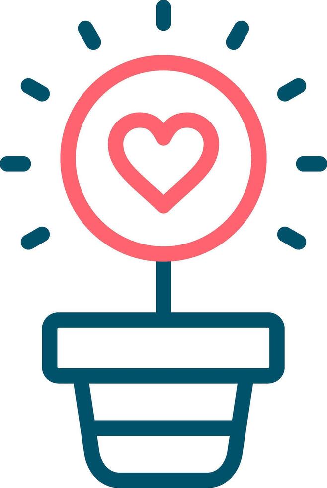 Plant Pot Creative Icon Design vector