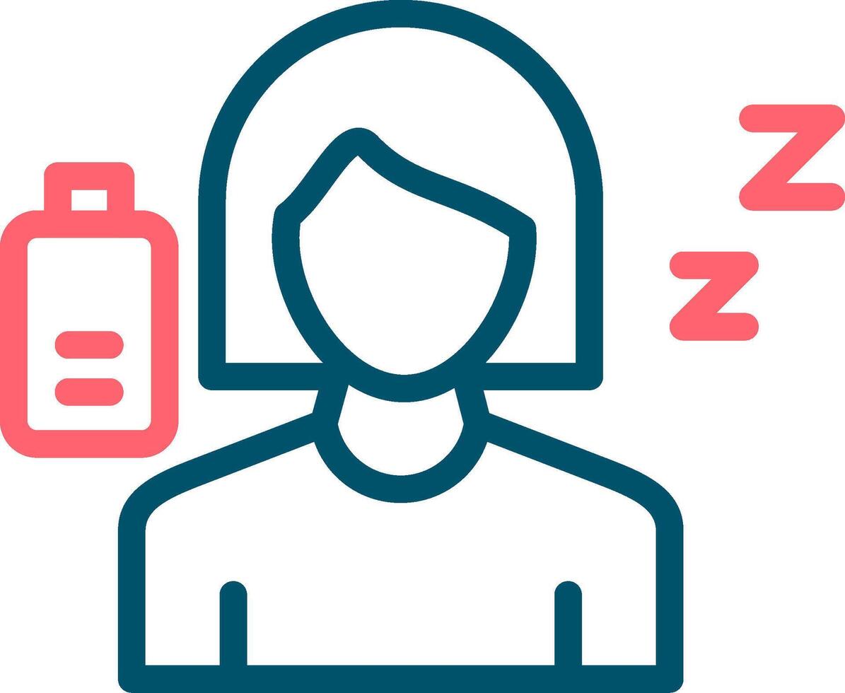 Fatigue Creative Icon Design vector