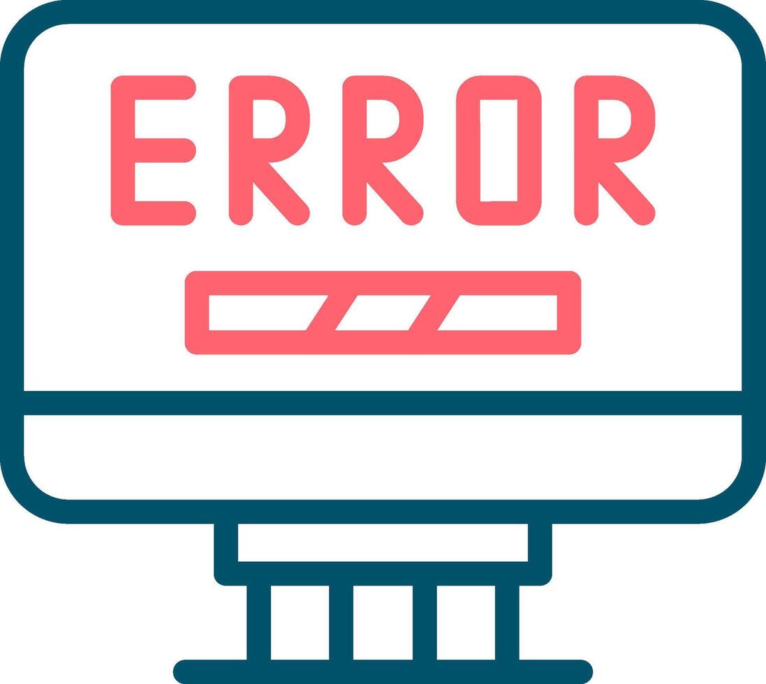 Error Creative Icon Design vector