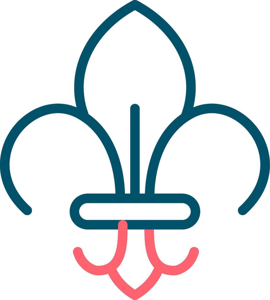 Fleur De Lis Creative Icon Design vector