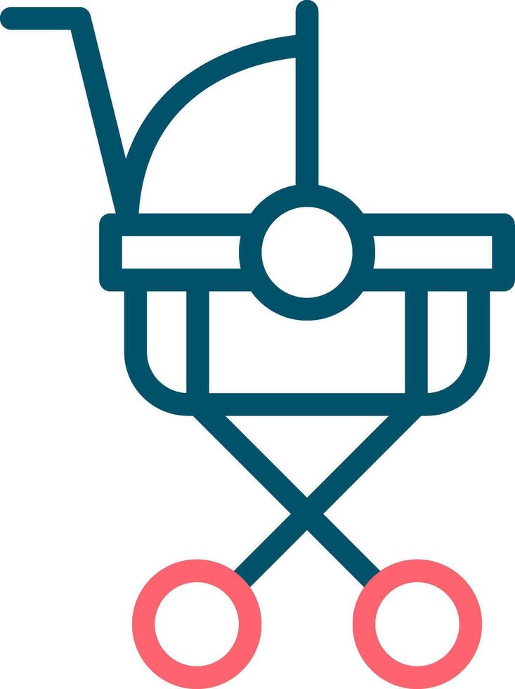 Stroller Creative Icon Design vector