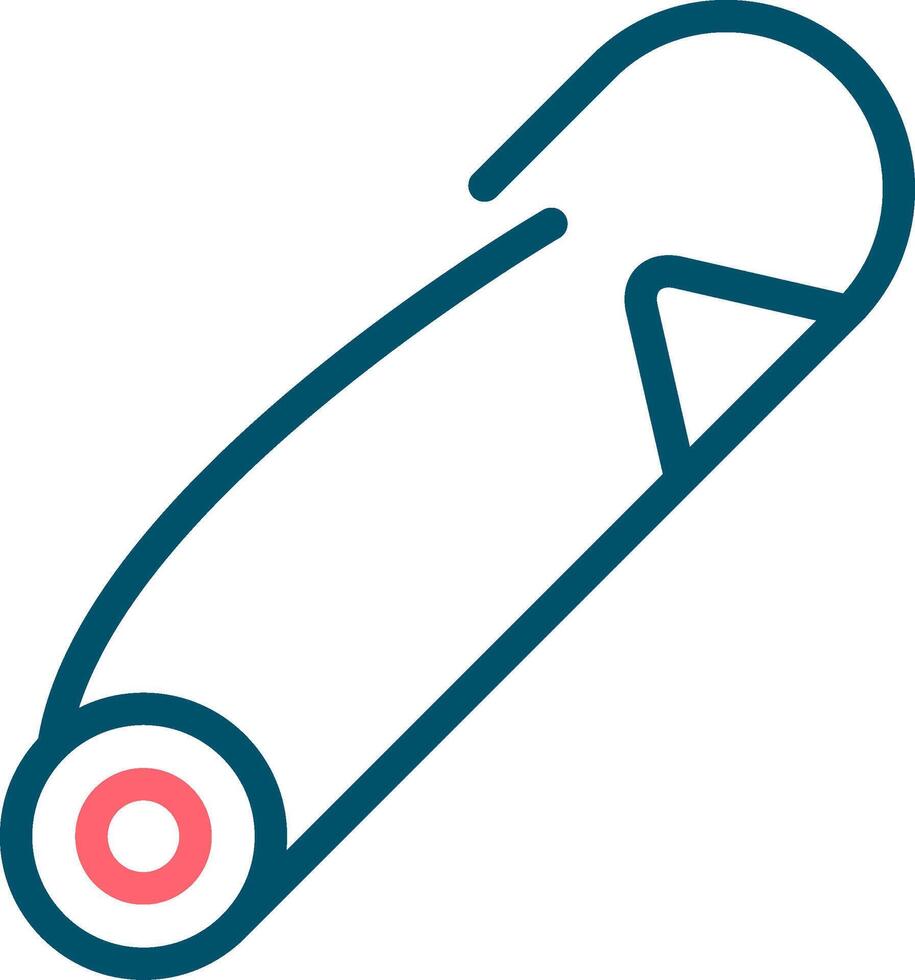 Safety Pin Creative Icon Design vector