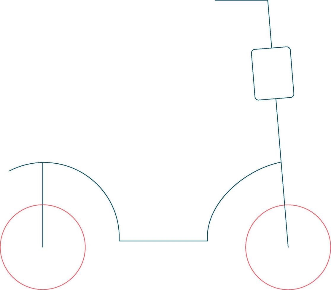 Scooter Creative Icon Design vector