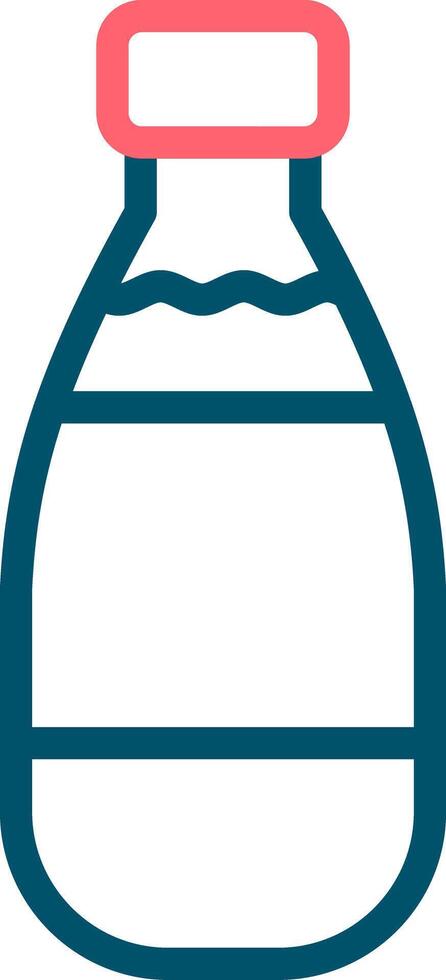Milk Bottle Creative Icon Design vector