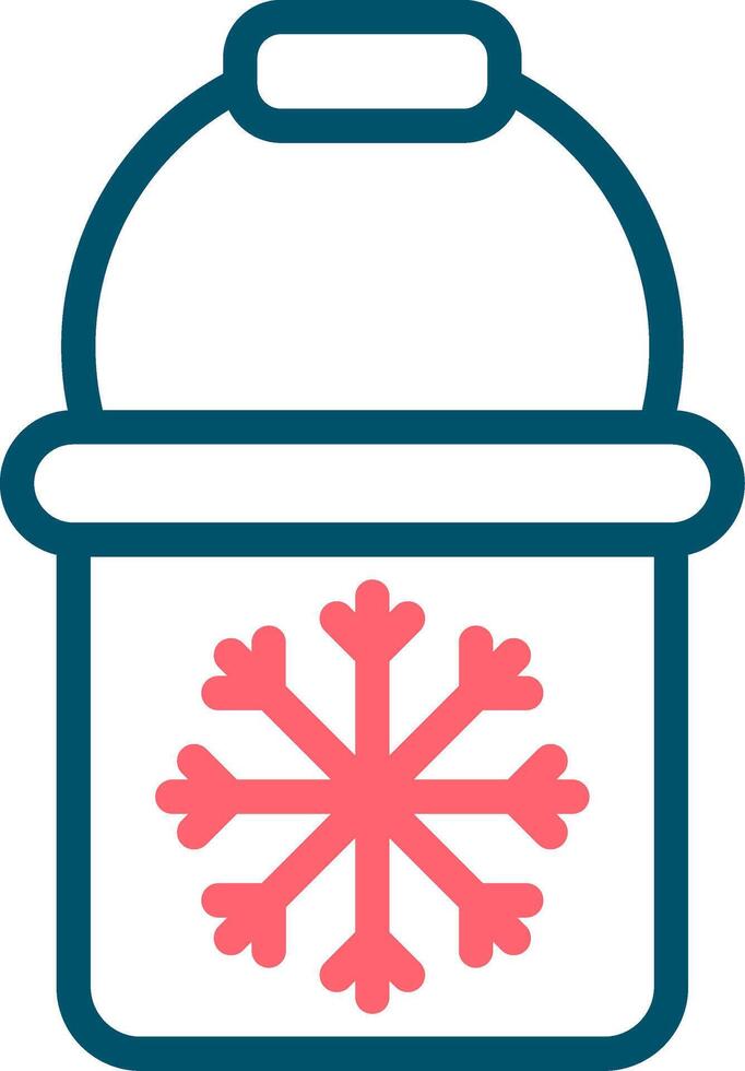 Frozen Bait Creative Icon Design vector