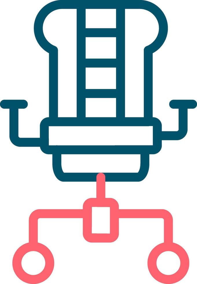 Gaming Chair Creative Icon Design vector