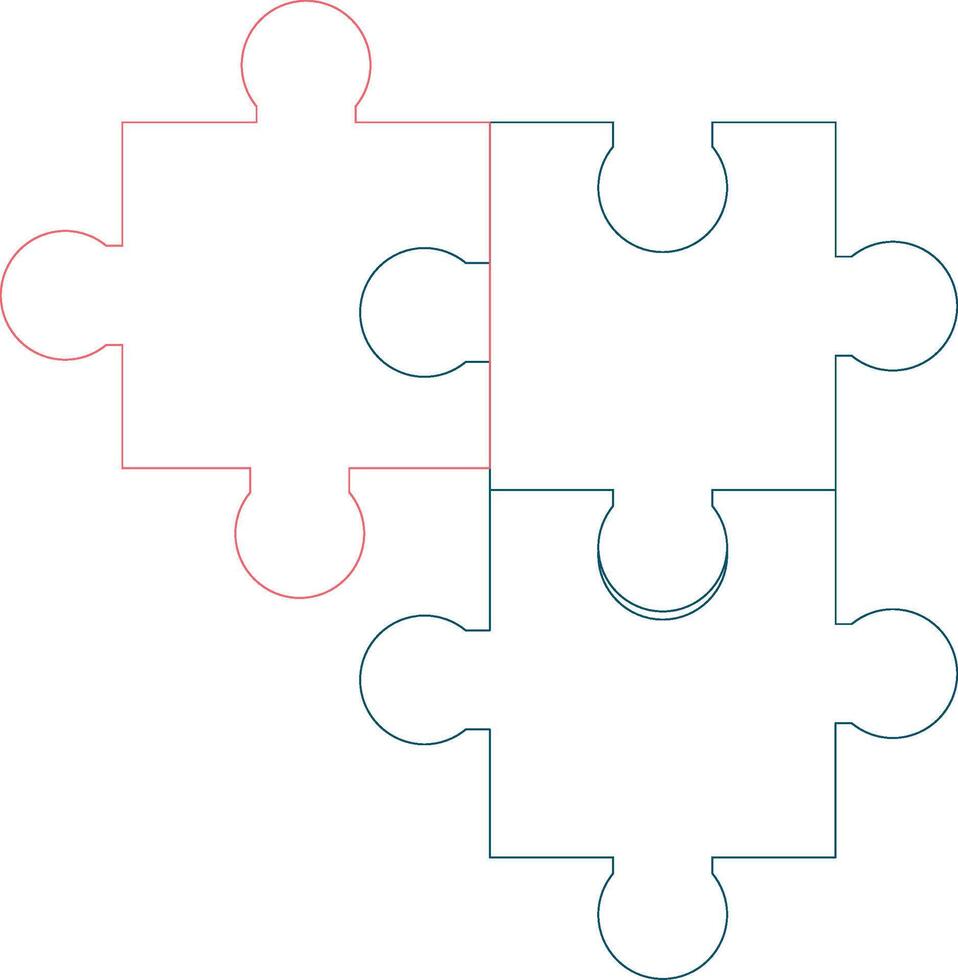 Puzzle Creative Icon Design vector