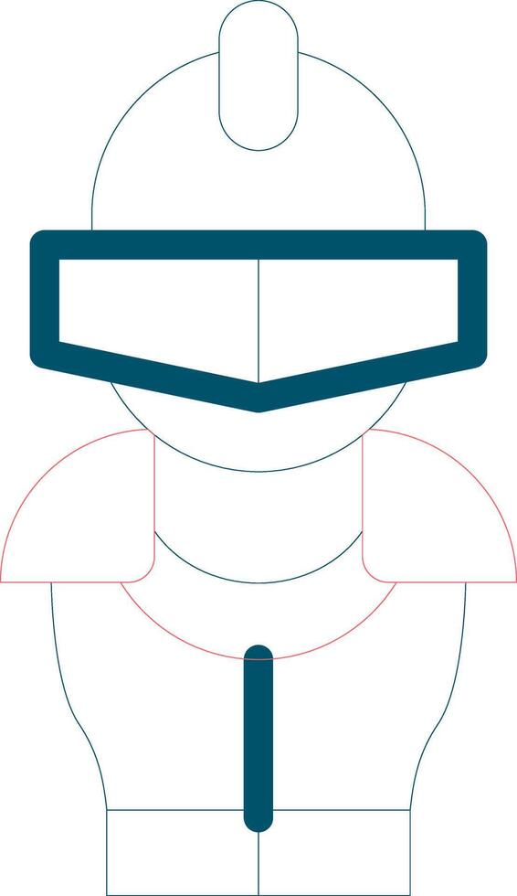 Line Two Color Design vector