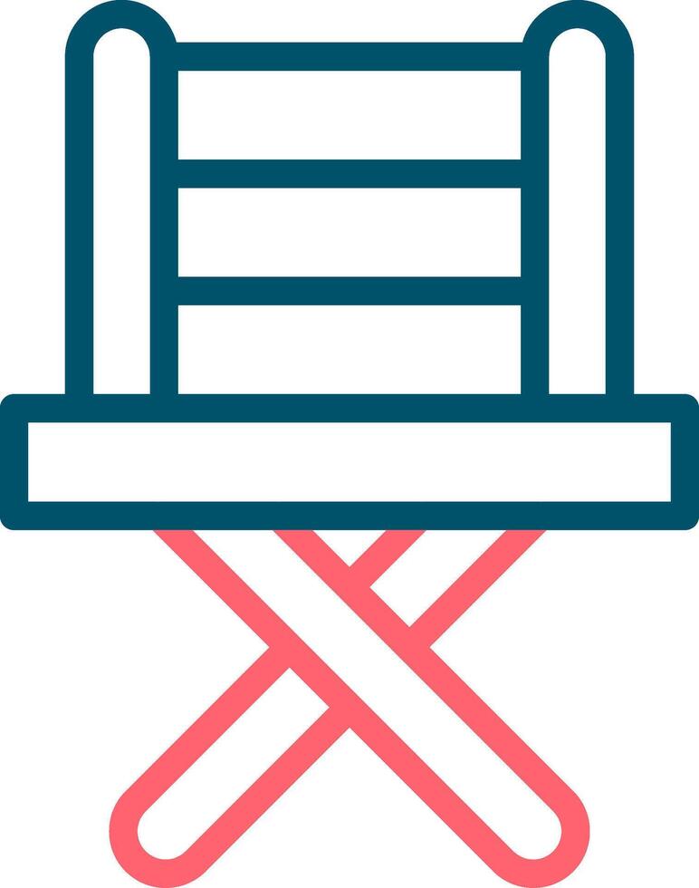 pescar silla creativo icono diseño vector