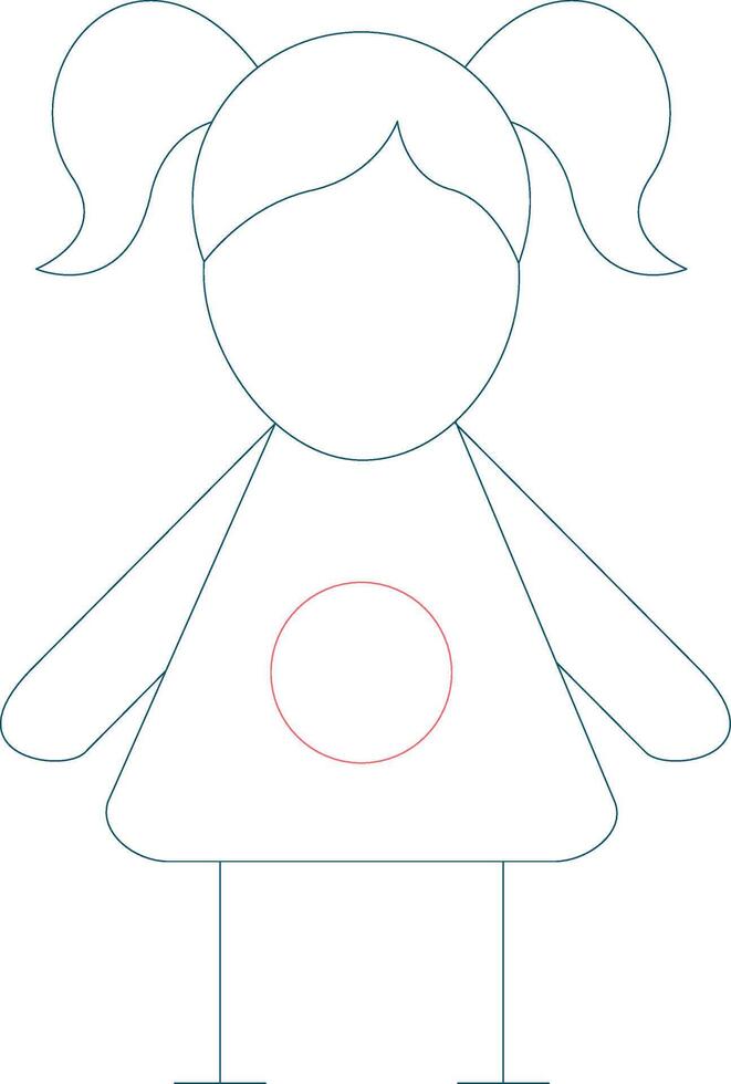 Line Two Color Design vector
