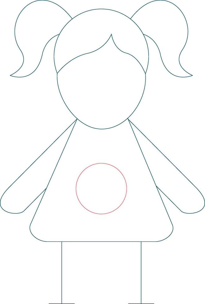 muñeca creativo icono diseño vector