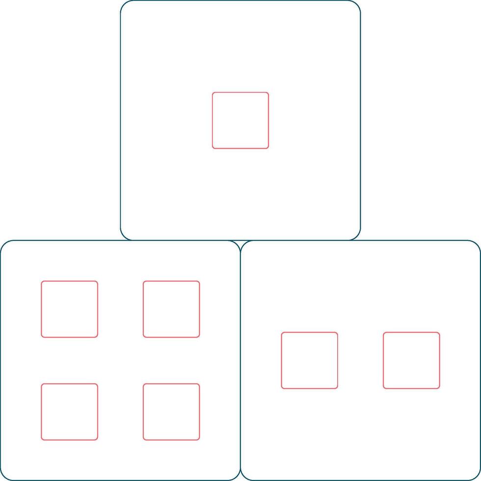 Line Two Color Design vector