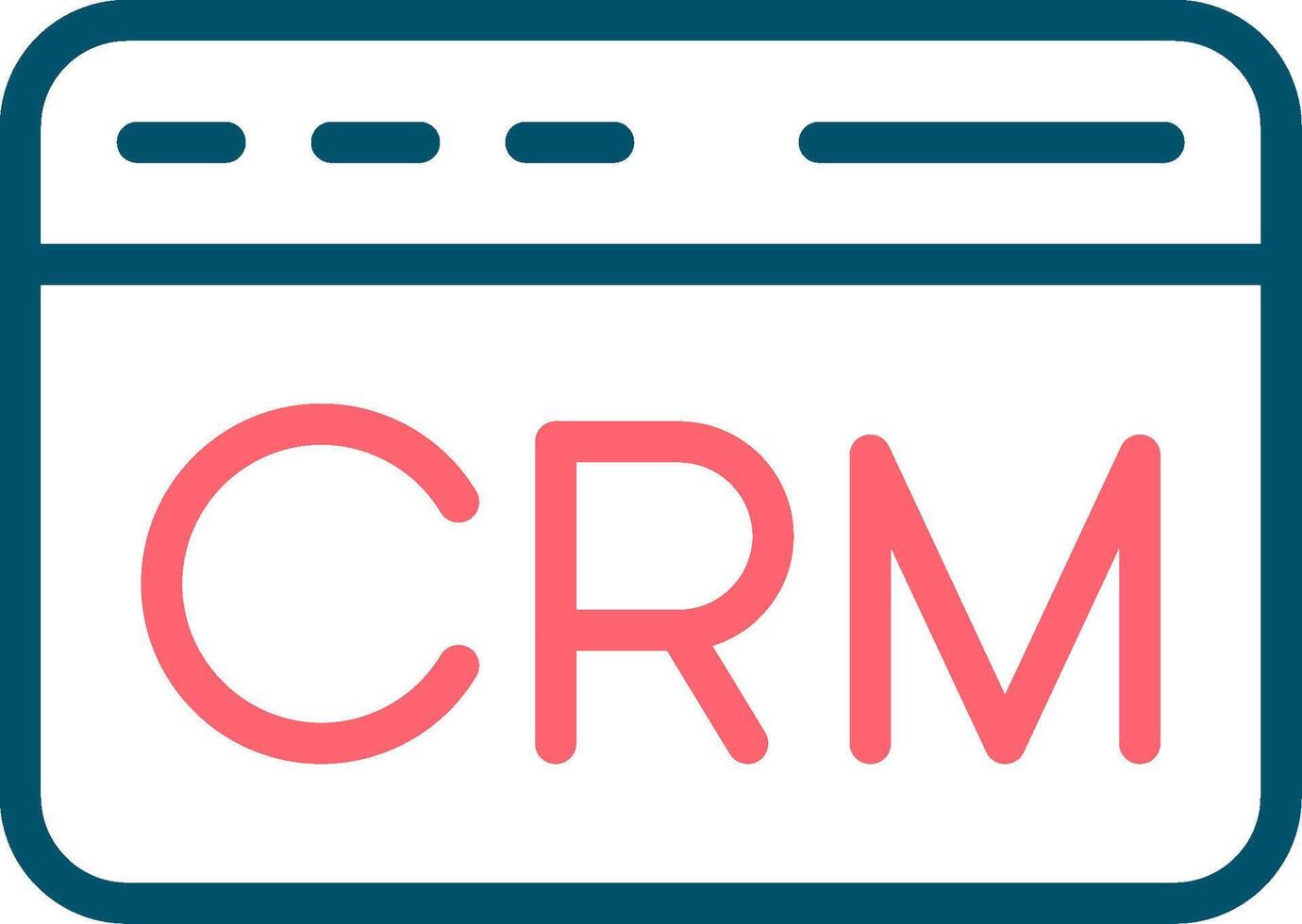 CRM Creative Icon Design vector