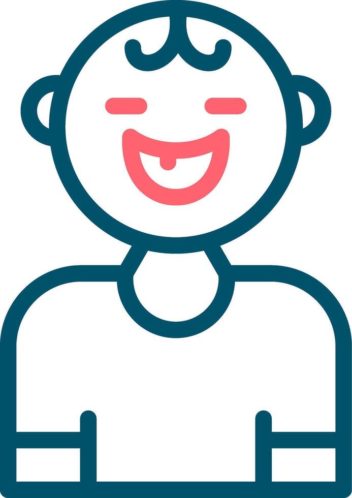 Baby Smile Creative Icon Design vector