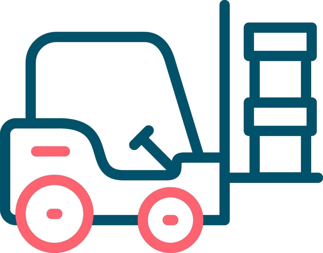 Forklift Creative Icon Design vector