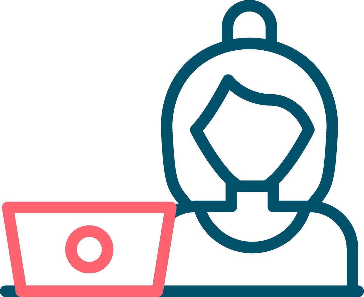 Hard At Work Creative Icon Design vector