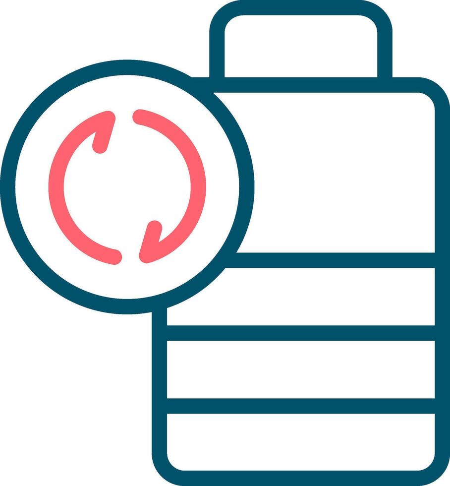 Battery Recyclings Creative Icon Design vector