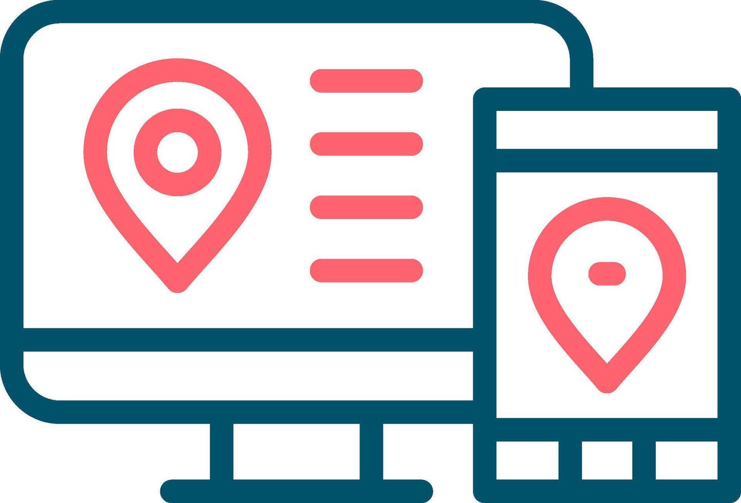 Multi Screen Marketing Creative Icon Design vector