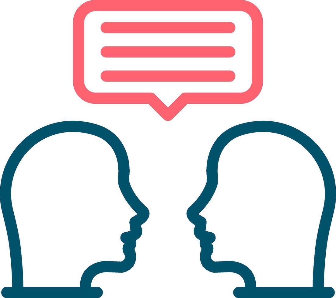 Face To Face Creative Icon Design vector