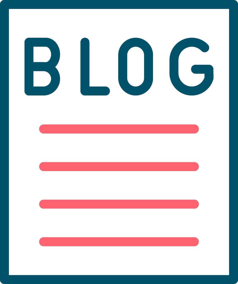 Blogging Creative Icon Design vector