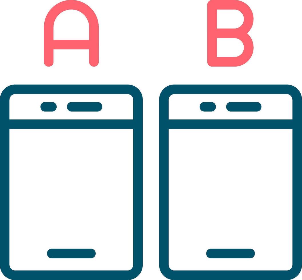 Line Two Color Design vector