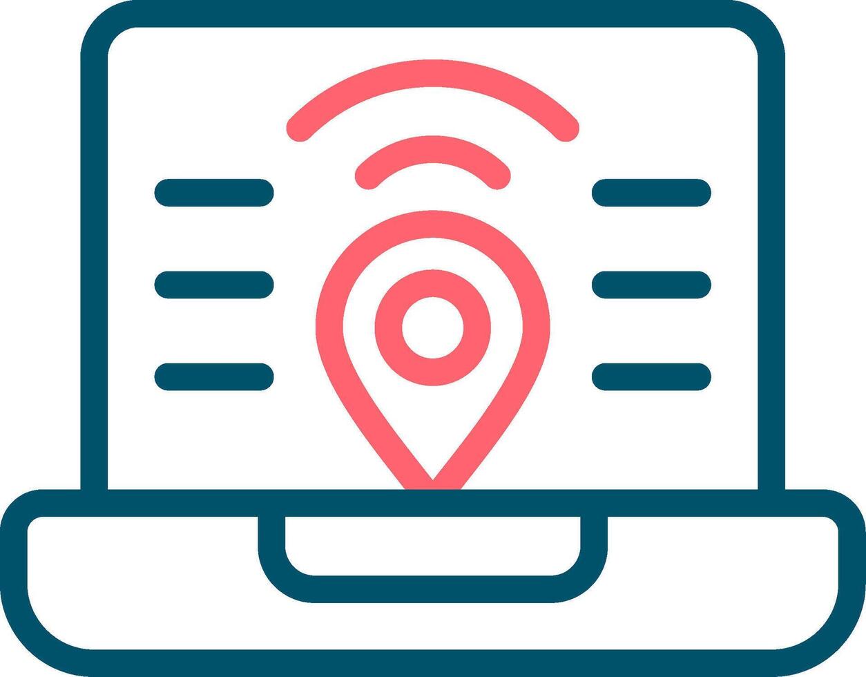 Digital Nomad Hub Creative Icon Design vector
