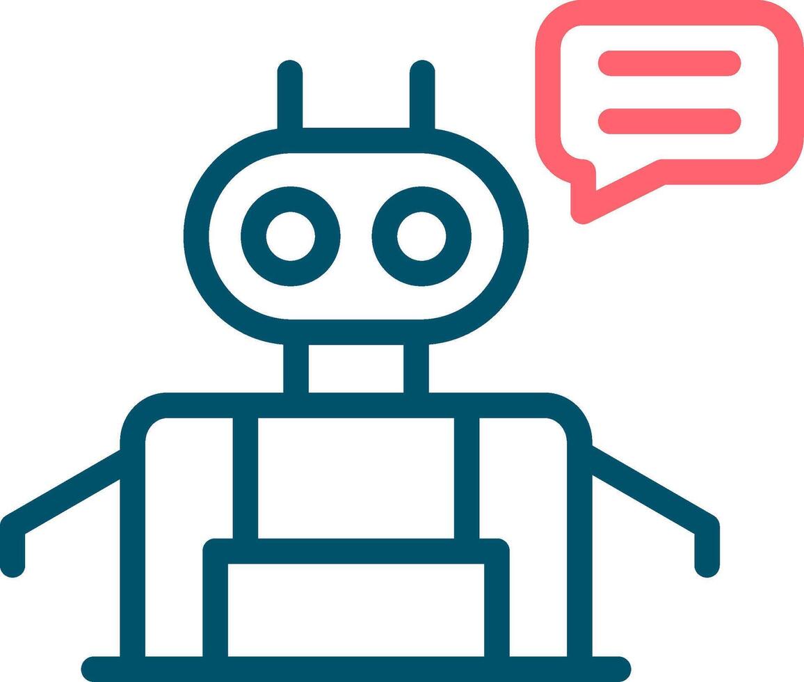 Chatbot Creative Icon Design vector