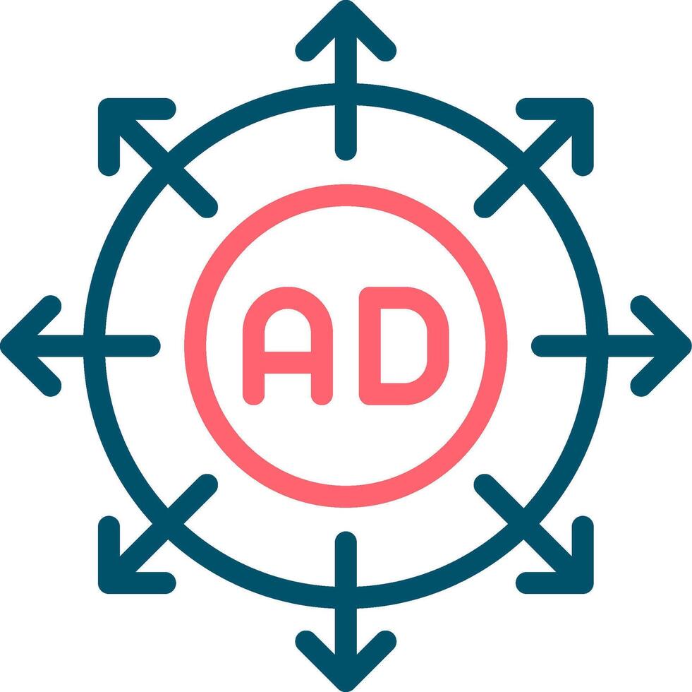 Advertising Submission Creative Icon Design vector