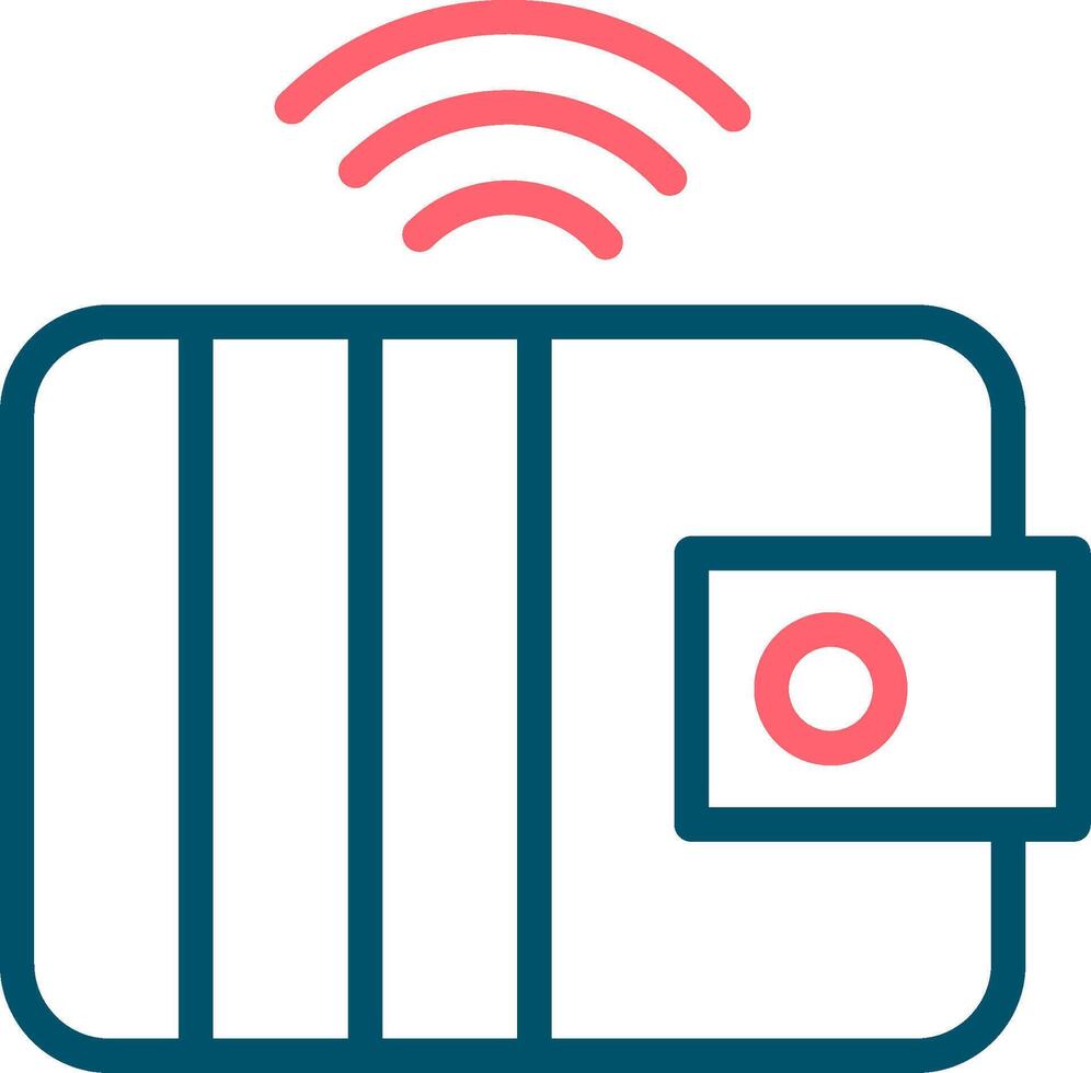 Smart Wallet Creative Icon Design vector