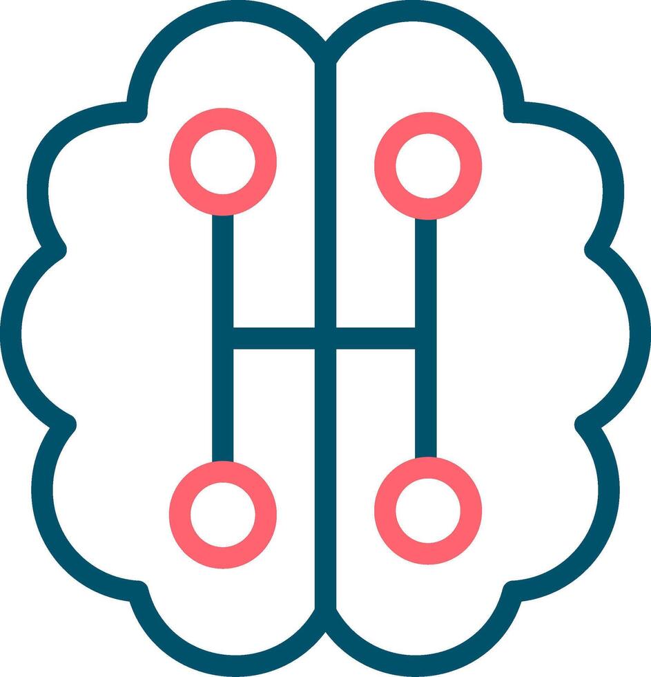Humanoid Robot Creative Icon Design vector