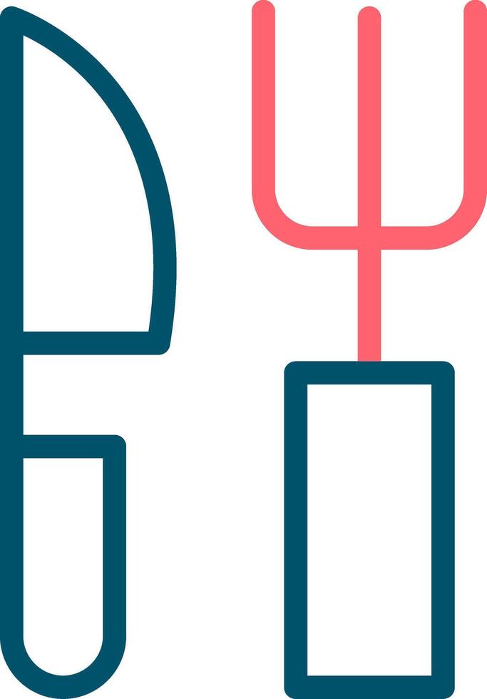 Fork and Knife Creative Icon Design vector