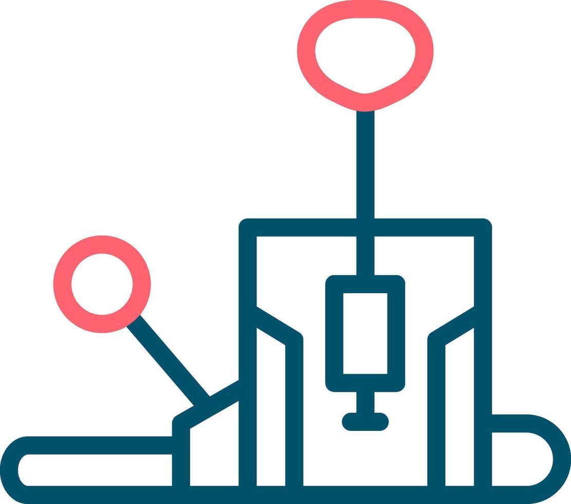 Pilates Chair Creative Icon Design vector