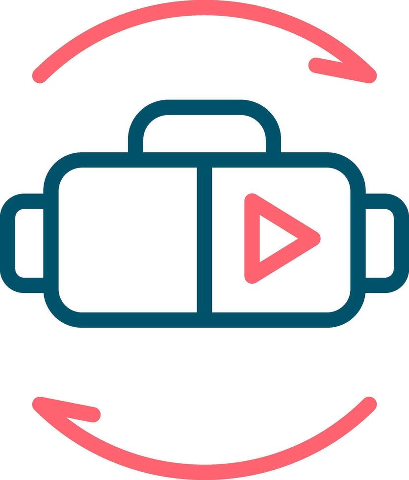 Virtual Reality Creative Icon Design vector