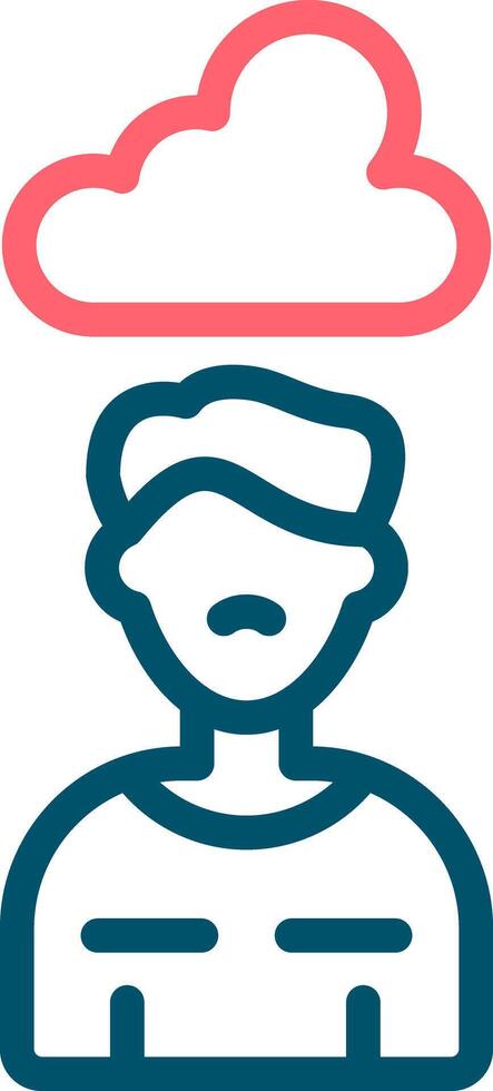 Sad Creative Icon Design vector