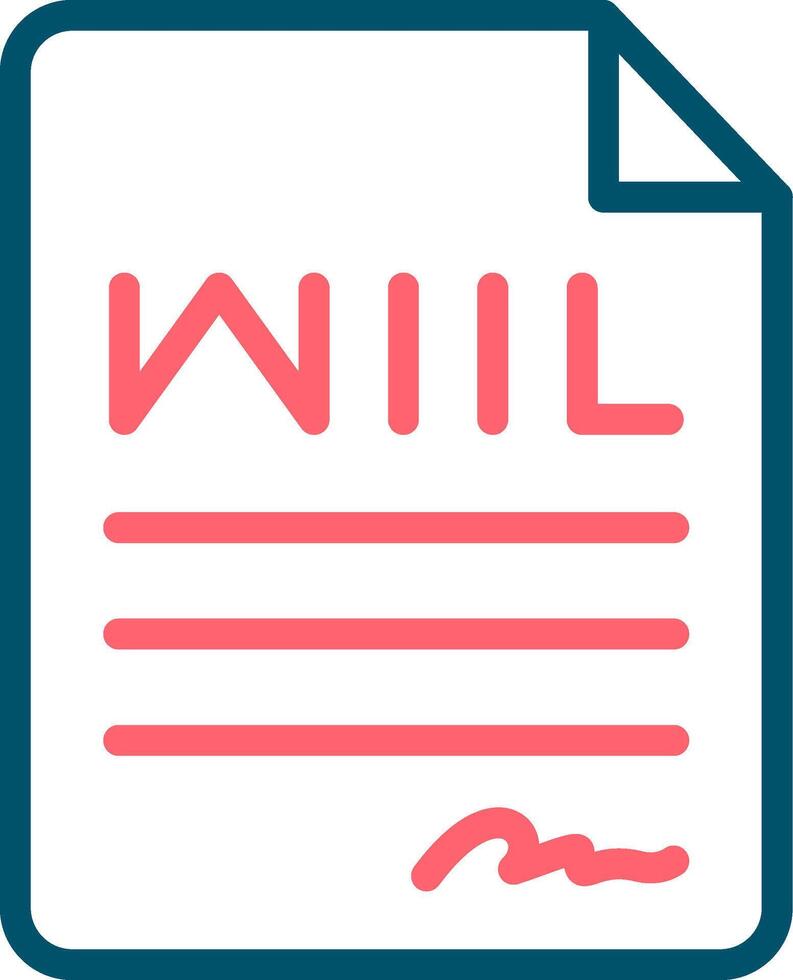 Last Will Creative Icon Design vector