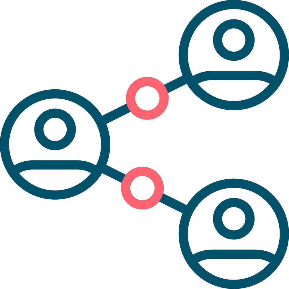 Connected People Creative Icon Design vector