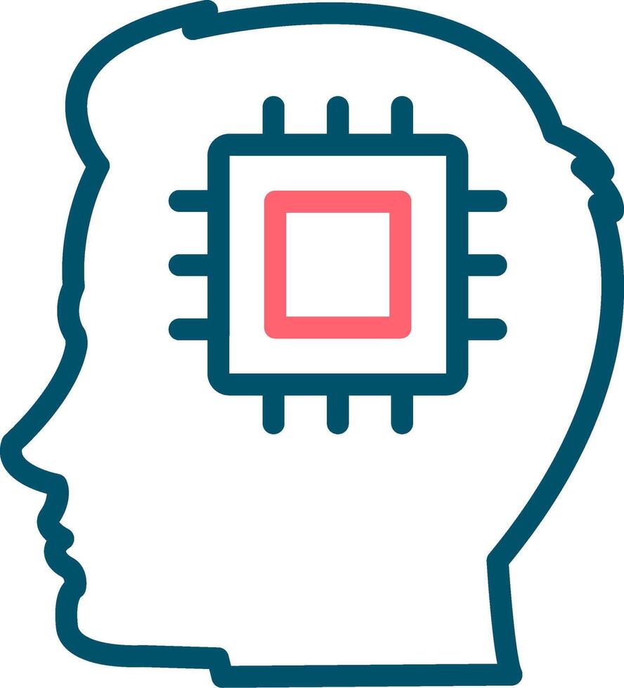 Human Processor Creative Icon Design vector
