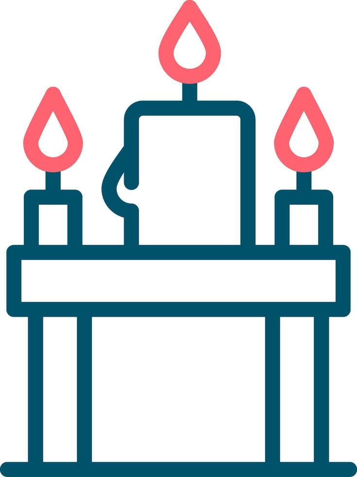 velas creativo icono diseño vector